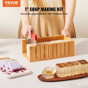 Kit per adulti fai da te per fare il sapone in bambù scatola da taglio in Silicone stampo in acciaio inossidabile frese ondulate diritte 100 sacchetti 105 sapone giocattoli - Product Image 2