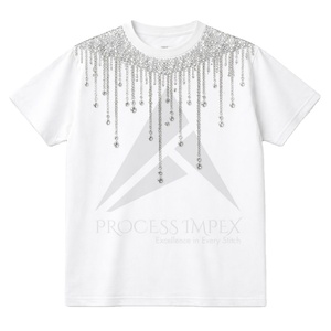 เสื้อยืดผู้ชายประดับคริสตัลพรีเมียม ผ้าฝ้าย แขนสั้น แฟชั่นสตรีทแวร์ ขายส่ง กระบวนการผลิต Impex - Product Image 1