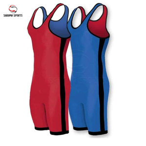 Traje de Lucha Libre Profesional para Hombre, Singlet de Poliéster y Spandex para Competencia, Singlets Juveniles de Lucha Libre con Logotipo Personalizado - Product Image 6