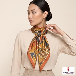 Premium Printed <b>Scarf</b> Soft Fabric Head <b>Scarf</b> White Label Service OEM Textile Manufacturer Bali Custom Fabric Products Bulk - Product Image 4