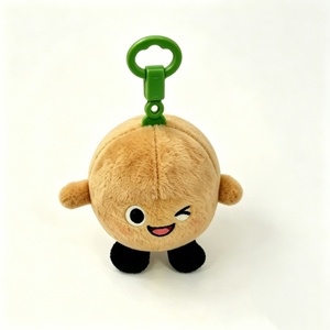 <b>Customized</b> Potato plush <b>keychain</b>, mini potato bag charm, kawaii vegetable plush pendant, round potato stuffed keyring - Product Image 3