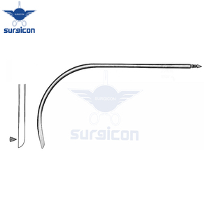 Aguja de drenaje quirúrgica Redon de acero inoxidable con punta de cuchillo totalmente curvada y extremo roscado, 19.5 cm / 7-3/4 pulgadas, 10 Charr - Product Image 3