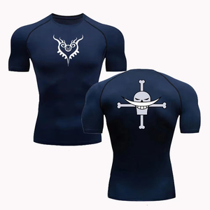 เสื้อแรชการ์ดฤดูร้อนปี 2026 สำหรับผู้ชาย เสื้อผ้าป้องกันแสงแดด ลายอนิเมะ เสื้อยืดออกกำลังกาย แห้งเร็ว สำหรับวิ่ง ฟิตเนส ว่ายน้ำระยะไกล และใช้ในชีวิตประจำวัน - Product Image 2