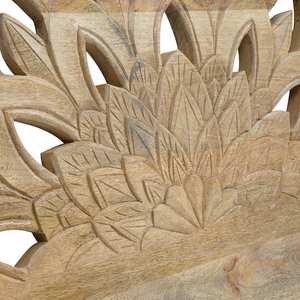 Tête de lit Vandana Vista Vertex Lotus en bois de manguier sculpté, 160 cm - Product Image 5