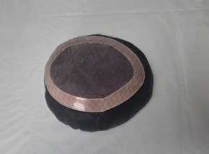 Black <b>Round</b> <b>Cushion</b> With Brown Trim Textured Surface Decorative Pillow - Product Image 6
