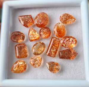 Piedras Preciosas Sueltas de Sunstone Natural Certificadas por IGI de Alta Calidad AAA+, en Tonos Naranja y Rojo, en Diversas Formas, Precios al por Mayor, Varios Tamaños - Product Image 5