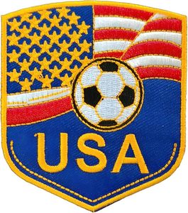 Parche Bordado Termoadhesivo de la Selección de Fútbol de EE. UU. con la Bandera Americana - Product Image 1