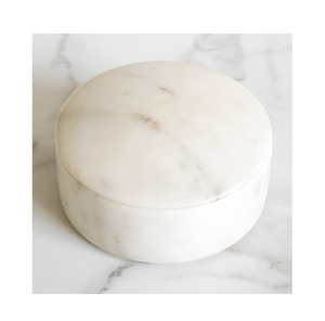 Joyero de mármol para dormitorio, tocador y mesa de maquillaje, con cajón para joyas, set de regalo - Product Image 2