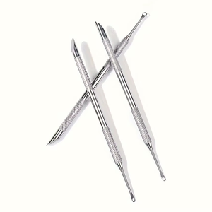 Soportes de Acero Redondeados con Bordes Grabados para Manicura, Eliminación de Piel Muerta, Preparación de Uñas, Set de Regalo Profesional - Product Image 1