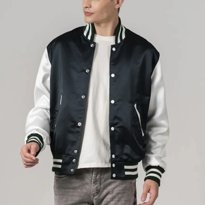 Veste universitaire classique en satin pour homme, nouvelle arrivée, vêtements d'hiver, vestes en satin en vente en ligne - Product Image 1
