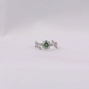 Lab Grown <b>Emerald</b> Cut Diamond <b>Ring</b> 10/14/18KT Rose Gold Plated Latest New Style Engagement & Wedding <b>Ring</b> Gift for Women - Product Image 2