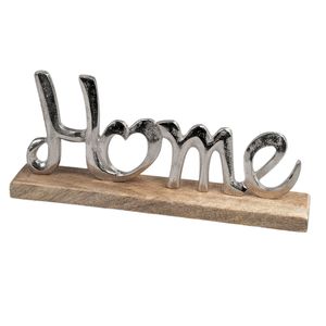 Ornement décoratif moderne en aluminium et bois pour bureau, étagère ou décoration festive, idéal pour offrir - Product Image 1