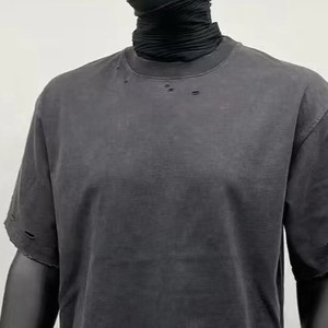 OEM Cheap Rate Men <b>Distressed</b> T Shirt Super Quality Breathable Custom Logo/Colors <b>Top</b> Trend <b>Distressed</b> T Shirt with Lightweight - Product Image 2