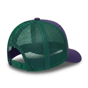 New <b>Purple</b> Green Trucker Cap Mesh Back Adjustable Snapback <b>Hat</b> Plain Front Custom Logo Breathable Casual Outdoor Cap - Product Image 2