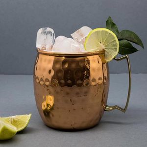 Pure Copper Moscow Mule <b>Mugs</b> Crafted For Refreshing Drinks Elegant Barware For Home Kitchen And Daily Entertaining - Product Image 2