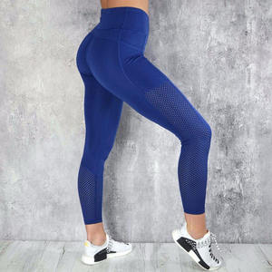 Custom <b>Nylon</b> Spandex Women Yoga Pants Wholesale Gym Tights Fitness <b>Leggings</b> Manufacturer Manufacturer - Product Image 3