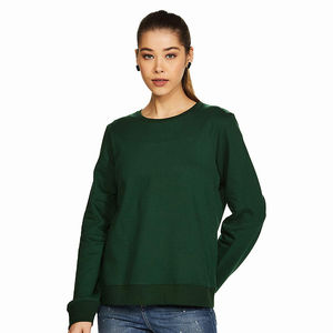 Sweat-shirts pour femmes, coupe classique, qualité supérieure, 100% coton molletonné, uni, chaud, style streetwear pour l'hiver, fournisseur de vêtements OEM - Product Image 1