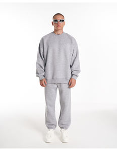 Ropa Personalizada al por Mayor para Hombre, Corte Regular, 100% Algodón, Gris Jaspeado, con Capucha, Cintura Elástica, Secado Rápido, Resistente al Viento, Sólido - Product Image 2