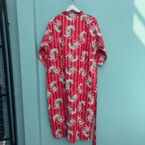 Robe kimono en coton imprimé indien, peignoir, tenue de détente bohème - Product Image 1