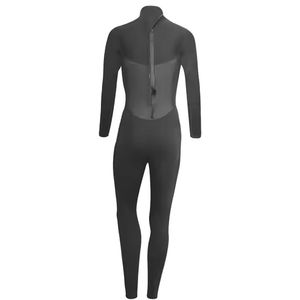 Combinaison de plongée intégrale pour femme en néoprène respirant et imperméable de haute qualité, à manches longues, imprimé tropical, fermeture éclair dorsale, pour le surf et la natation - Product Image 2