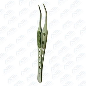 Pinces à épiler angulaires pour extensions de cils volume et classiques, avec logo personnalisé et poignée à points, pour pose d'extensions de cils - Product Image 3