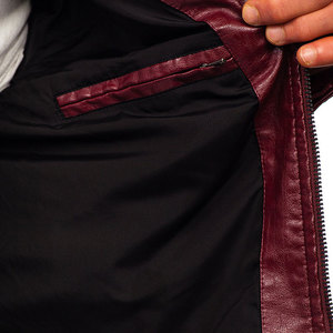 Custom Embroidery Logo <b>Men</b> Fashion Leather Jacket Waterproof And Winter Windbreaker jacket for <b>men</b> - Product Image 3