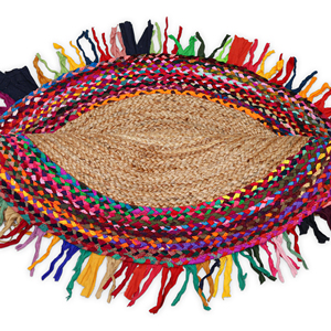Handmade Braided 100% Organic Jute <b>Rug</b> 9x12 ft & 10x14 ft Extra/<b>Large</b> Bohemian Eco-Friendly Non-Slip Solid Color Low Pile - Product Image 2