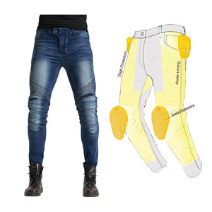 Jean de moto DAIZEN STAR avec protection en aramide, armure CE, pantalon de motard, tissu 220g, toutes saisons - Product Image 1