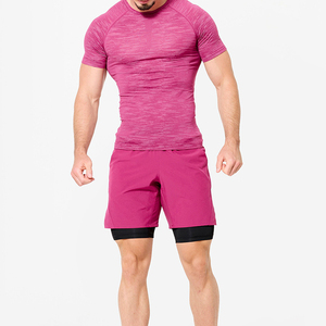 กางเกงวิ่งออกกำลังกายสำหรับผู้ชายแบบ 2-in-1 พร้อมผ้าที่ยืดหยุ่น แห้งเร็ว กันน้ำ และระบายอากาศได้ดี - Product Image 3