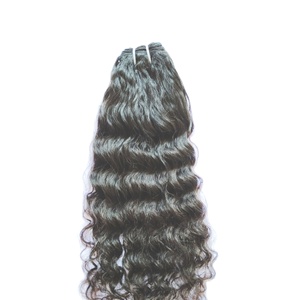 เครื่องต่อผมมนุษย์หยักศกแบบดิบอินเดียสีดำธรรมชาติ - Product Image 5