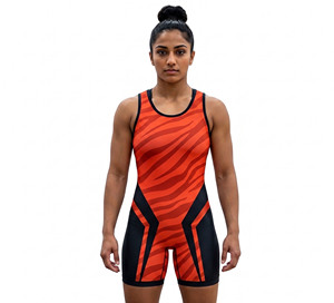 Venta al por Mayor de Singletes de Lucha Personalizados para Mujer, Jersey Deportivo Sublimado para Lucha Femenina, Singlet de Lucha Femenina OEM - Product Image 6