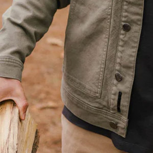 Winter Waterproof <b>Canvas</b> Thick Windbreaker <b>Jacket</b> For Men Latest Fashionable Stylish Men's <b>Canvas</b> <b>Jacket</b> - Product Image 5