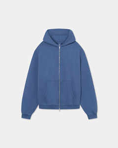 Men Oversized Zipper Hoodie <b>Thick</b> Cotton <b>Fleece</b> Heavyweight Breathable Winter Casual Streetwear <b>Jacket</b> Sweatshirt Top - Product Image 3