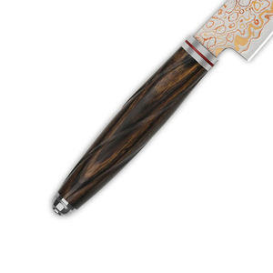 SCL: Hand Craft Artisan <b>Copper</b> Damascus <b>Kitchen</b> Cleaver Style Knife With Solid Wooden <b>Handle</b> For Heavy <b>Kitchen</b> Cutting Tasks - Product Image 5
