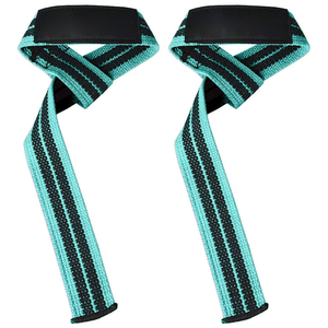 Correas de Levantamiento Ajustables de Color Verde Oliva con Rayas, Muñequeras de Algodón Resistentes con Acolchado Suave para Entrenamientos Pesados en el Gimnasio y Levantamiento de Pesas Muertas - Product Image 6