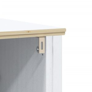 Juego de Muebles de Baño de Madera de Pino Macizo Blanco, Tamaño Mediano - Product Image 6