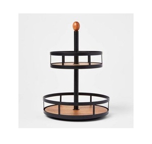 Modern Two Tier Wooden Cake Stand For Wedding Dessert Table <b>Cupcake</b> Display And Party Decoration - Product Image 3