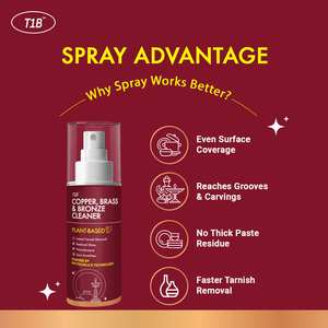 Spray limpiador de latón T1B para eliminar el deslustre, eliminar las manchas oscuras del latón y restaurar el brillo instantáneo. - Product Image 4