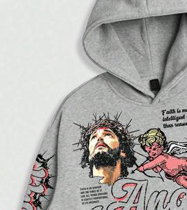 Conjunto de Sudadera con Capucha y Pantalones Deportivos Unisex de Moda para Invierno 2027, Personalizado con Pedrería, Estampado, Estilo Vintage, Hombros Caídos, Alta Calidad - Product Image 5