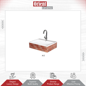 Fabriqué en Inde, lavabo de table rond en céramique blanche de qualité supérieure à un seul trou pour une utilisation à la maison et dans les villas - Product Image 2