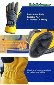 Gants d'hiver personnalisés à doigts complets pour hommes, en velours épais pour plus de chaleur, compatibles écran tactile, en acrylique/coton, couleur unie, tricotés, pour usage quotidien - Product Image 5