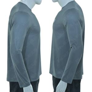 Camiseta de Manga Larga Lisa Personalizada para Hombre, Ropa Masculina al por Mayor, Camiseta de Cuello Redondo de Alta Calidad - Product Image 3