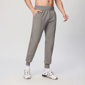 Pantalon de survêtement pour homme à taille élastique avec poches latérales, respirant, en maille, décontracté, poids moyen, style automne, gris, blanc, noir, bleu - Product Image 3