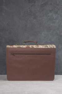 <b>Leather</b> Hair On Laptop Bag Cowhide Fur <b>Briefcase</b> Vintage Messenger Business Work Shoulder Bag Men LHLB-0002 - Product Image 5