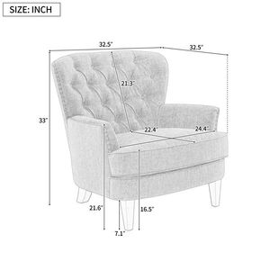 Elegante Poltrona Reclinabile Vintage Imbottita con Finitura a Borchie e Gambe in Legno Massello - Product Image 4