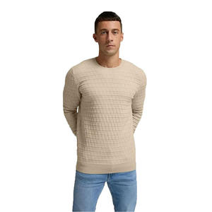 Pull-over personnalisable pour homme, chaud et épais, doux et confortable, en nylon/acrylique, lavable en machine, col rond - Product Image 3
