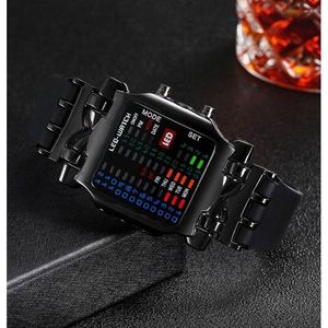 Orologio da polso al quarzo impermeabile da uomo con Display sportivo a LED da uomo di lusso - Product Image 4