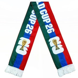 Bufandas de punto para aficionados al fútbol, para hombre y mujer, con logo personalizado, de secado rápido y transpirables. - Product Image 1
