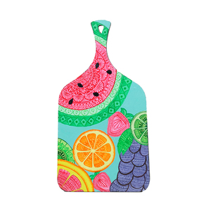 Planche à découper ronde imprimée de haute qualité pour fromages et fruits, design élégant à prix réduit - Product Image 2