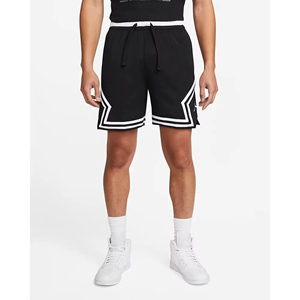Men's Black Basketball Shorts With White Stripe Design Drawstring Closure Breathable Regular Fit All Seasons Apparel - Product Image 1